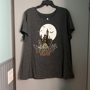 Size 2X Disney Halloween dark gray “My Spooky Place” T-shirt.